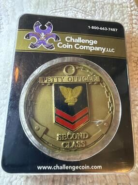 US Navy Petty Officer Second Class PO2 Challenge Coin 40mm Challenge Coin LLC